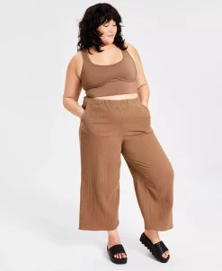 Jenni Style Not Size Women's And Plus Size Solid Wideleg Pant, Created For Macy's -White Mark Shop 22270967 fpx