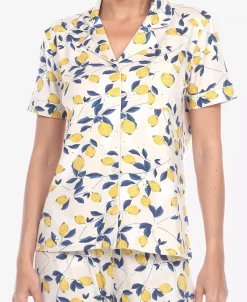White Mark Omen's 2 Piece Tropical Print Pajama Set 13 White Mark Omen's 2 Piece Tropical Print Pajama Set -White Mark Shop 22300864 fpx