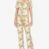 White Mark Omen's 2 Piece Tropical Print Pajama Set