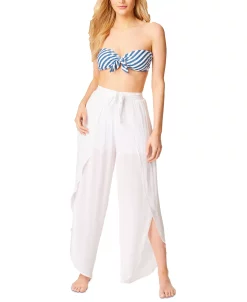 Jessica Simpson Women's Tie-Waist Beach Pants -White Mark Shop 22336953 fpx