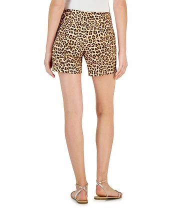 INC International Concepts Women's Curvy Printed Pull-On Shorts, Created For Macy's 2 INC International Concepts Women's Curvy Printed Pull-On Shorts, Created For Macy's - Image 2