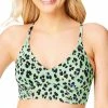 Jessica Simpson Wild Thing Cropped Cami Swim Top