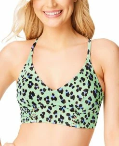 Jessica Simpson Wild Thing Cropped Cami Swim Top