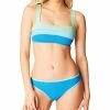 Jessica Simpson Uth Of Border Bandeau & Hipster Swim Bottoms