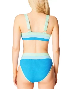 Jessica Simpson Uth Of Border Bandeau & High Waisted Swim Bottoms -White Mark Shop 22408986 fpx