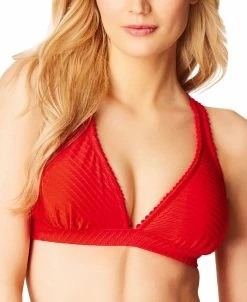 Jessica Simpson Pretty In Pique Halter Bikini Top