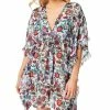 Jessica Simpson Forget Me Not Frill Side Chiffon Cover Up
