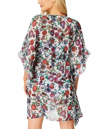 Jessica Simpson Forget Me Not Frill Side Chiffon Cover Up 2 Jessica Simpson Forget Me Not Frill Side Chiffon Cover Up - Image 2