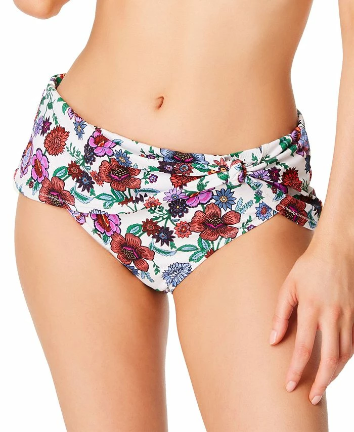 Jessica Simpson Forget Me Not Side Shirred Hipster Swim Bottoms 1 Jessica Simpson Forget Me Not Side Shirred Hipster Swim Bottoms