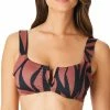 Sanctuary Abstract Animal V-Wire Swim Top