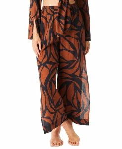 Sanctuary Women's Cotton Animal-Print Cover-Up Pants