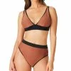 Sanctuary Women's Snake Bite Plunge Bikini Top & High-Leg Bottoms