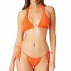 Sanctuary Women's Tunnel Triangle Bikini Top & Side-Tie Bottoms