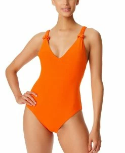 Sanctuary Women's Splash Solids High-Leg One-Piece Swimsuit