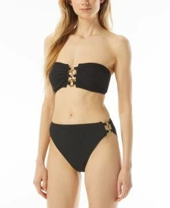 Michael Kors Women's O-Ring Bandeau Bikini Top & Matching Bottoms