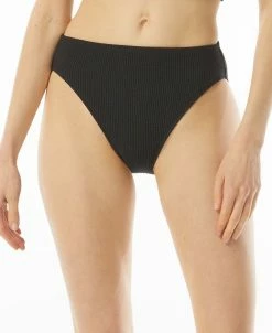 Michael Kors Women's Textured High-Leg Bikini Bottoms