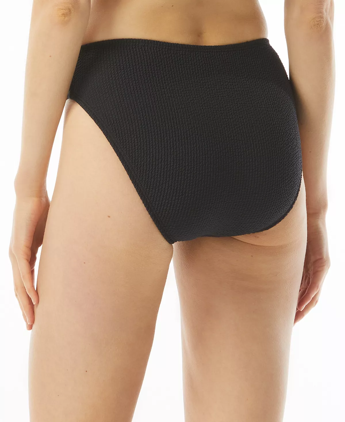 Michael Kors Women's Textured High-Leg Bikini Bottoms 2 Michael Kors Women's Textured High-Leg Bikini Bottoms - Image 2