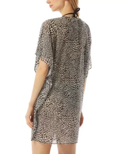 Michael Kors Women's Chain-Neck Caftan Cover-Up 4 Michael Kors Women's Chain-Neck Caftan Cover-Up -White Mark Shop 22533545 fpx