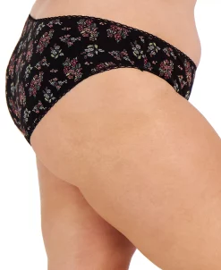 Charter Club Plus Size Pretty Cotton Bikini Underwear, Created For Macy's -White Mark Shop 22533810 fpx