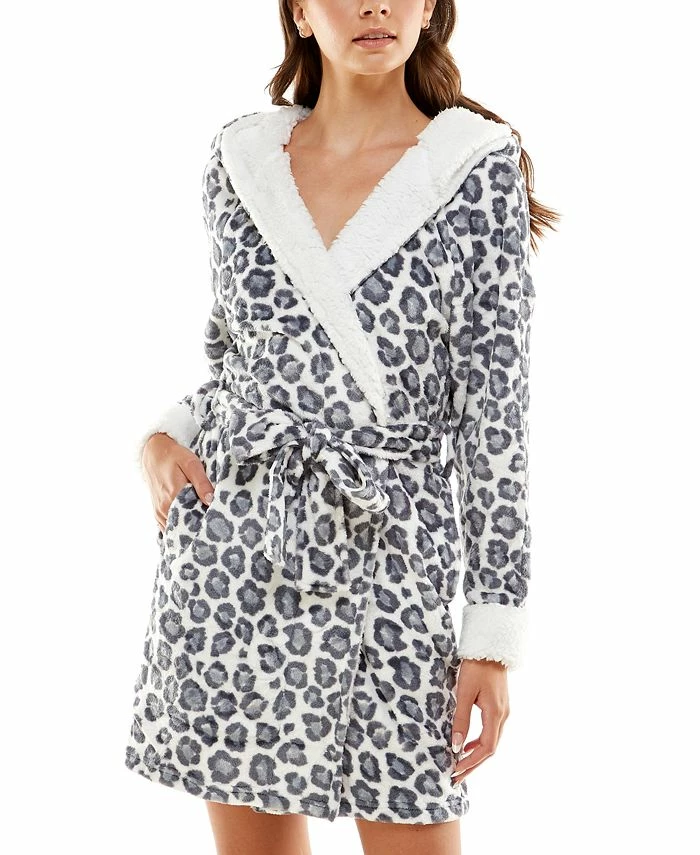 Roudelain Women's Deluxe Touch Hooded Fleece-Lined Robe 4 Roudelain Women's Deluxe Touch Hooded Fleece-Lined Robe - Image 4
