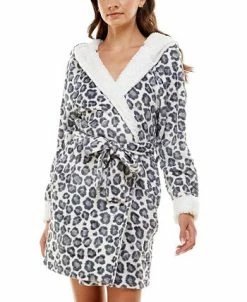 Roudelain Women's Deluxe Touch Hooded Fleece-Lined Robe 19 Roudelain Women's Deluxe Touch Hooded Fleece-Lined Robe -White Mark Shop 22561930 fpx