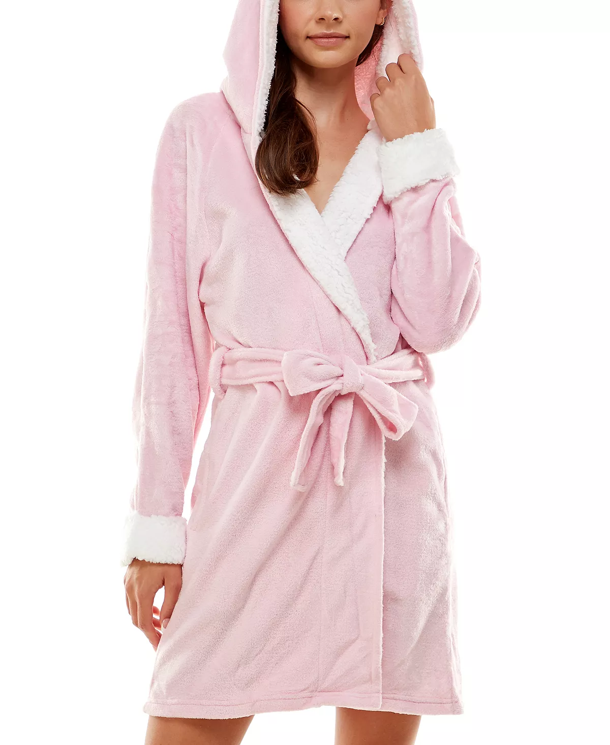Roudelain Women's Deluxe Touch Hooded Fleece-Lined Robe 13 Roudelain Women's Deluxe Touch Hooded Fleece-Lined Robe - Image 13