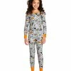 Briefly Stated Toddler, Little & Big Kids Peanuts Halloween Matching Family Pajamas Set