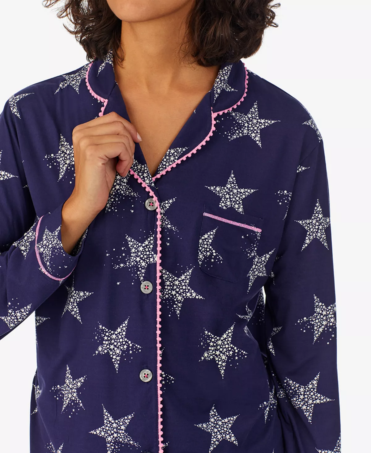 Cuddl Duds Women's Ultra-Soft Printed Notch-Collar Pajama Set 5 Cuddl Duds Women's Ultra-Soft Printed Notch-Collar Pajama Set - Image 5