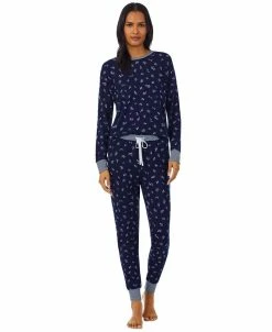 Lauren Ralph Lauren Women's Long Sleeve And Pants Pajama Set