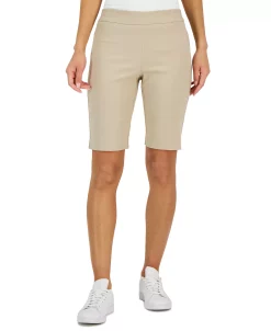 Charter Club Women's Pull-on Bermuda Shorts, Created For Macy's -White Mark Shop 22793226 fpx