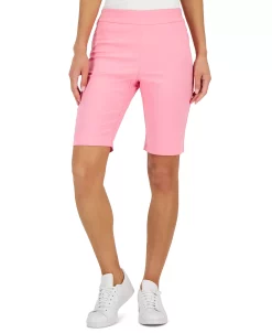 Charter Club Women's Pull-on Bermuda Shorts, Created For Macy's -White Mark Shop 22793230 fpx