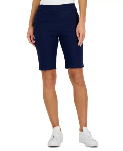 Charter Club Women's Pull-on Bermuda Shorts, Created For Macy's -White Mark Shop 22793234 fpx