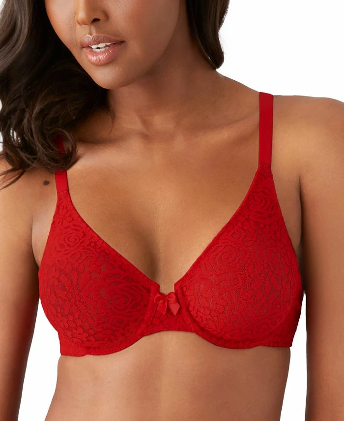 Wacoal Halo Lace Molded Underwire Bra 851205, Up To G Cup 1 Wacoal Halo Lace Molded Underwire Bra 851205, Up To G Cup