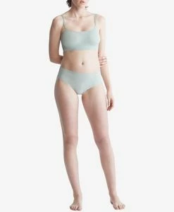 Calvin Klein Women's Invisibles High-Waist Thong Underwear QD3864 -White Mark Shop 22853493 fpx