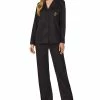 Lauren Ralph Lauren Women's Matte Satin Notched-Collar Pajamas Set