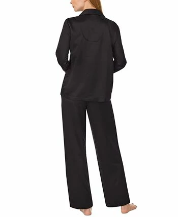 Lauren Ralph Lauren Petite Matte Satin Notched-Collar Pajamas Set 2 Lauren Ralph Lauren Petite Matte Satin Notched-Collar Pajamas Set - Image 2