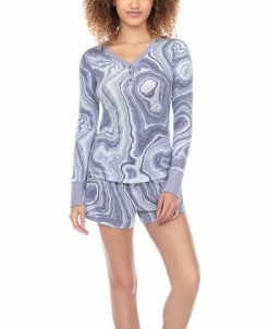 Honeydew Women's Star Seeker Brushed Jersey Short Lounge Set, 2 Piece