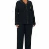 Lauren Ralph Lauren Plus Size Notched-Collar Pajamas Set