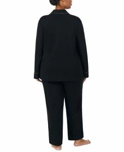 Lauren Ralph Lauren Plus Size Notched-Collar Pajamas Set -White Mark Shop 22914012 fpx