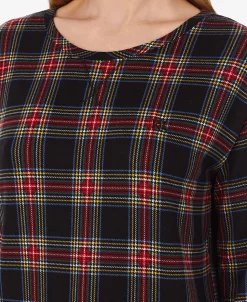 Lauren Ralph Lauren Women's Long-Sleeve Plaid Pajamas Set -White Mark Shop 22914058 fpx