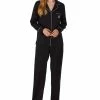 Lauren Ralph Lauren Women's Silk Notched-Collar Pajamas Set