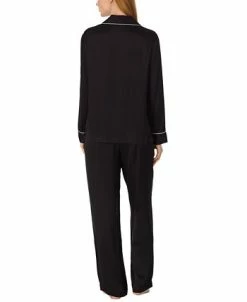 Lauren Ralph Lauren Women's Silk Notched-Collar Pajamas Set -White Mark Shop 22914091 fpx