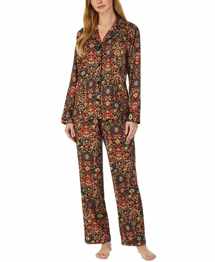 Lauren Ralph Lauren Women's Printed Sateen Pajamas Set 1 Lauren Ralph Lauren Women's Printed Sateen Pajamas Set
