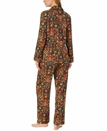 Lauren Ralph Lauren Women's Printed Sateen Pajamas Set 2 Lauren Ralph Lauren Women's Printed Sateen Pajamas Set - Image 2