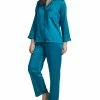Miss Elaine Petite Notched-Collar Pajamas Set