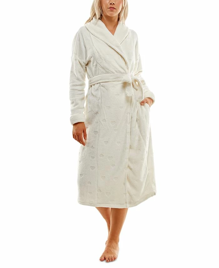 Jaclyn Intimates Roudelain Women's Deluxe Touch Shawl-Collar Belted Robe 1 Jaclyn Intimates Roudelain Women's Deluxe Touch Shawl-Collar Belted Robe
