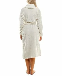 Jaclyn Intimates Roudelain Women's Deluxe Touch Shawl-Collar Belted Robe 10 Jaclyn Intimates Roudelain Women's Deluxe Touch Shawl-Collar Belted Robe -White Mark Shop 22915970 fpx