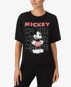 Disney Women's Mickey Mouse Short-Sleeve Sleep Top 10 Disney Women's Mickey Mouse Short-Sleeve Sleep Top -White Mark Shop 22936957 fpx