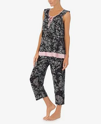 Ellen Tracy Women's Cap Sleeve Pajamas Set 2 Ellen Tracy Women's Cap Sleeve Pajamas Set - Image 2