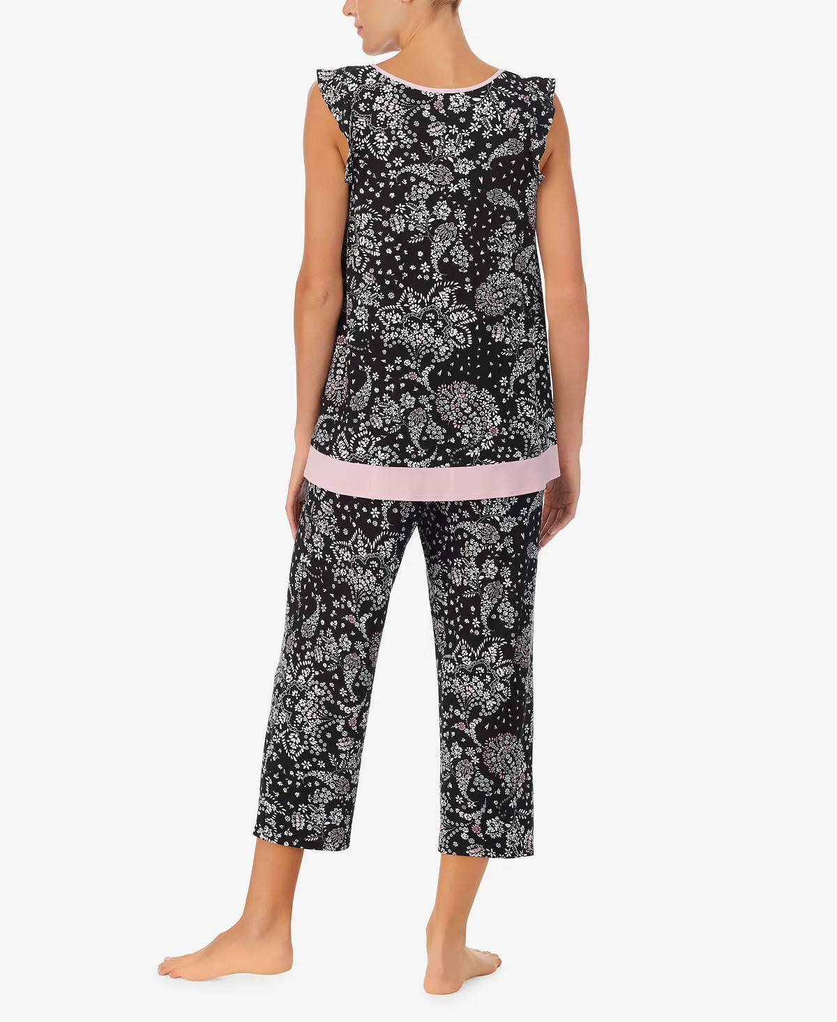 Ellen Tracy Women's Cap Sleeve Pajamas Set 4 Ellen Tracy Women's Cap Sleeve Pajamas Set - Image 4